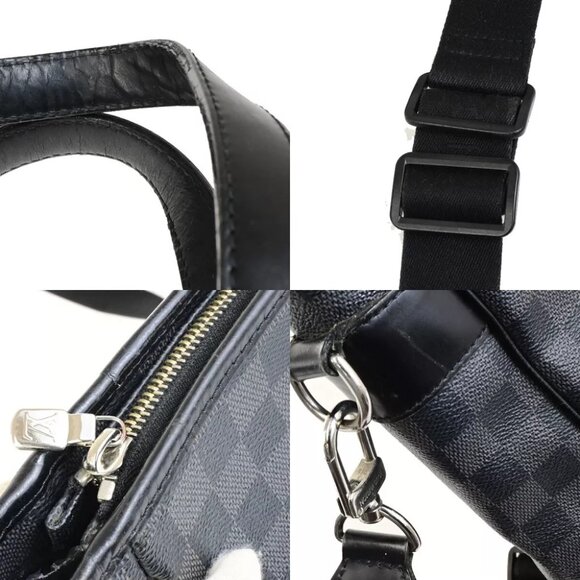 LOUIS VUITTON Tadao 2Way Shoulder Hand Bag Damier Graphite BK N51192 10ED499 - Picture 14 of 16